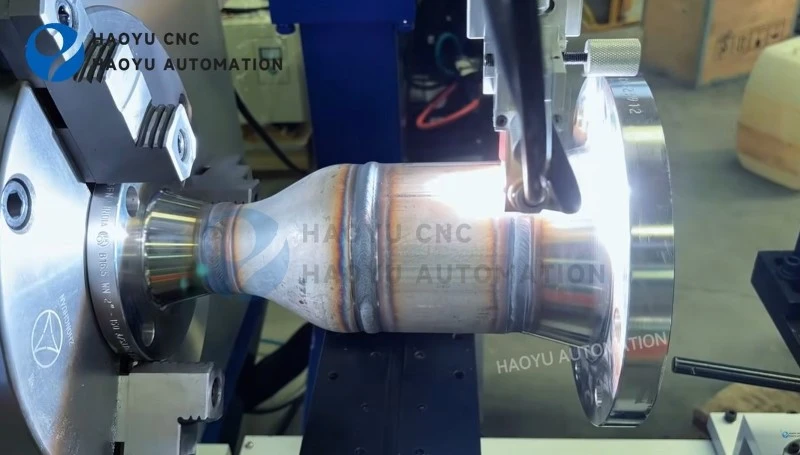 Automatic nozzle welding for pressure vessel components Automatic nozzle welding for pressure vessel components